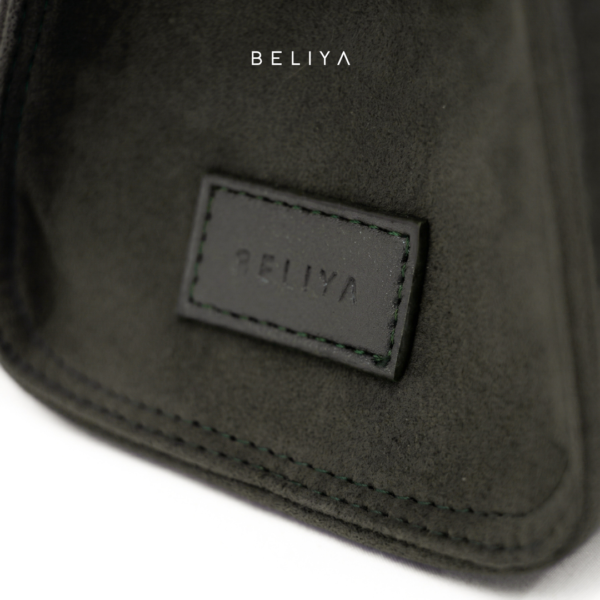 Beliya Tami HandBag Olive Green Suede - Big Size
