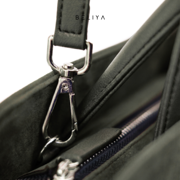 Beliya Tami HandBag Olive Green Suede - Big Size